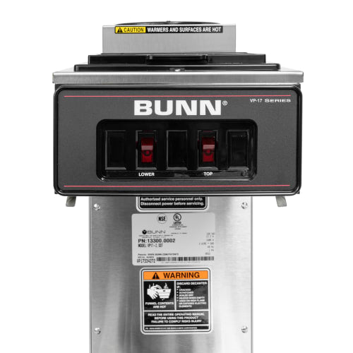 Bunn VP17-2 Medium Volume Decanter Coffee Maker - Pourover, 3 9/10 gal/hr, 120v (13300.0002)