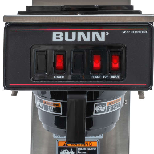 Bunn VP17-3 Medium Volume Decanter Coffee Maker - Pourover, 3 4/5 gal/hr, 120v (13300.0004)