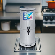 Bunn TDO-5 5 gal Oval Iced Tea Coffee Dispenser w/ Handles, Solid Lid (34100.0001)