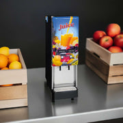 Bunn JDF-2S Silver Series® Refrigerated Drink Dispenser w/ (2) 5 gal Bowls, Mixing, Lit Juice Graphic, 120v (37900.0008)