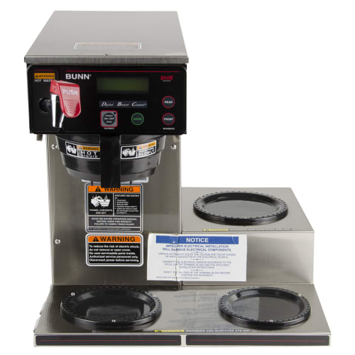 Bunn AXIOM-DV-3 AXIOM® Medium Volume Decanter Coffee Maker - Automatic, 7 1/2 gal/hr, 120v (38700.0009)