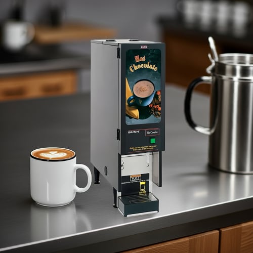 Bunn FMD-1 Fresh Mix Hot Powdered Drink Machine, Hot Chocolate Display, 120v (SET00.0203)