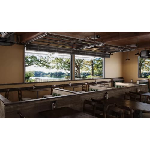 Berner PE06-C-1042AA 42" Unheated Air Curtain - Variable Speed, Aluminized Steel, 120v