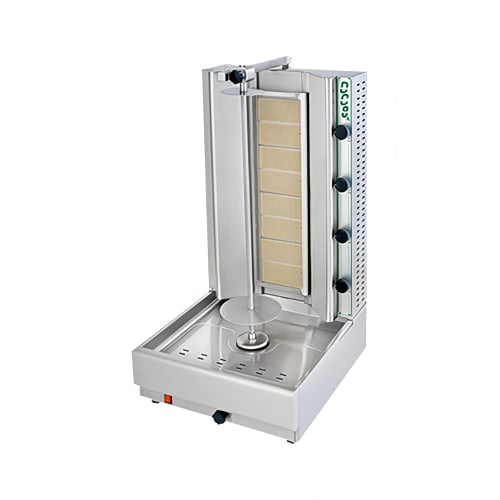 Eurodib DG8ANG Visvardis Gyro Grill w/ Infrared Burner & 140 lb Capacity, Natural Gas