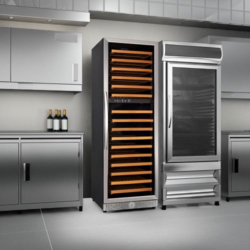 Eurodib USF168D 24" One Section Wine Cooler w/ (2) Zones, 154 Bottle Capacity, 110v