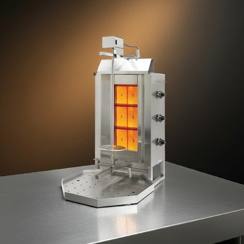 Eurodib VGB3 Gyro Machine w/ 88 lb Capacity - Stainless Steel, Convertible