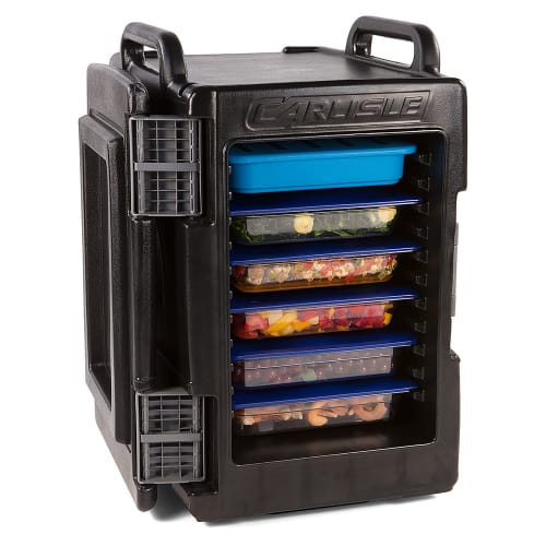 Carlisle Cateraide™ Insulated Food Carrier - 60 qt w/ (6) Pan Capacity, Black (IT40003)
