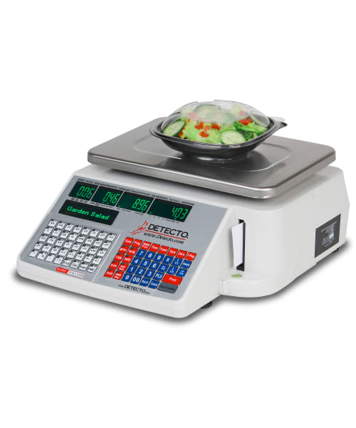 Detecto DL1060 60 lb Digital Price Computing Scale w/ Label Printer, 120v
