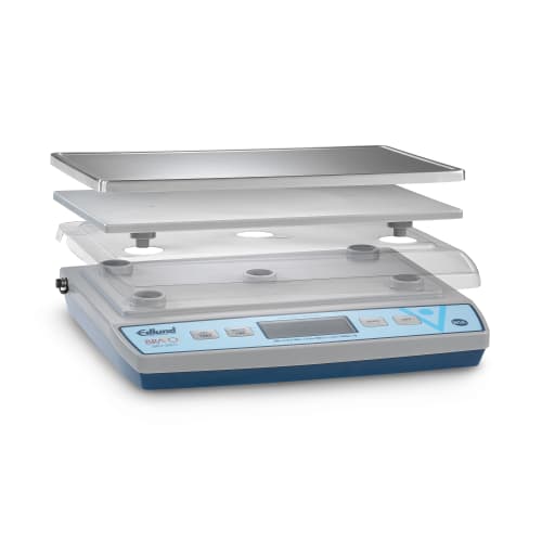 Edlund BRV-480 30 lb Square Digital Scale w/ Removable Platform - 11 2/5" x 7", Stainless