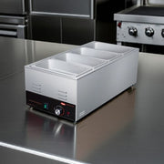 Hatco CHW-43 Countertop Food Warmer - Wet or Dry w/ (4) 1/3 Pan Wells, 120v