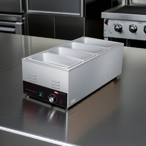 Hatco CHW-43 Countertop Food Warmer - Wet or Dry w/ (4) 1/3 Pan Wells, 120v