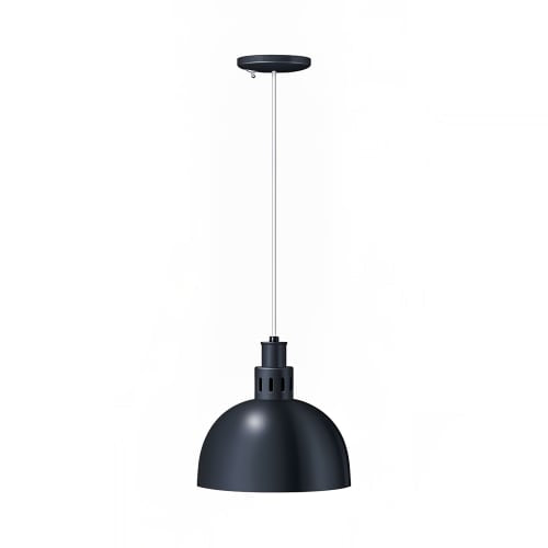 Hatco DL-750-RL 69 1/2" Ceiling Mount Heat Lamp w/ Retractable Cord - Lower Switch, Bold Black, 120v