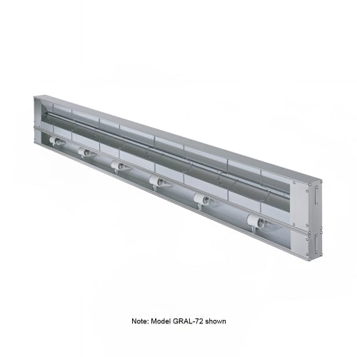 Hatco GRAL-48 48" Standard Watts Infrared Strip Warmer - Single Rod, (2) Built In Toggle Control, 120/240v/1ph