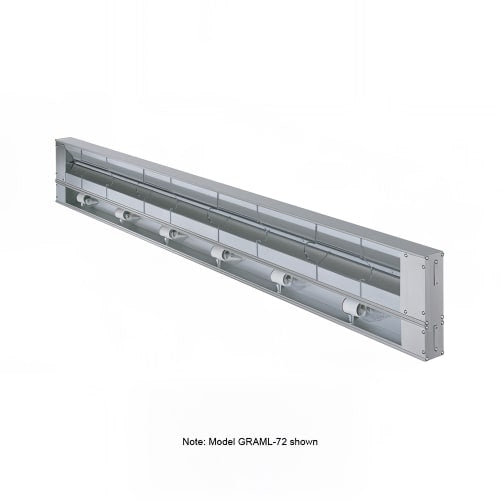 Hatco GRAML-48 48" Maximum Watts Infrared Strip Warmer - Single Rod, (1) Remote Toggle Control, 120v