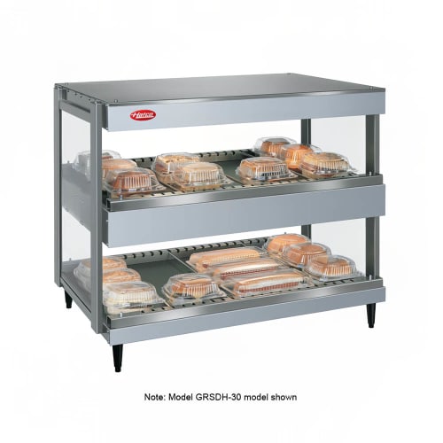 Hatco GRSDH-36D 36" Self Service Countertop Heated Display Shelf - (2) Shelves, 120v