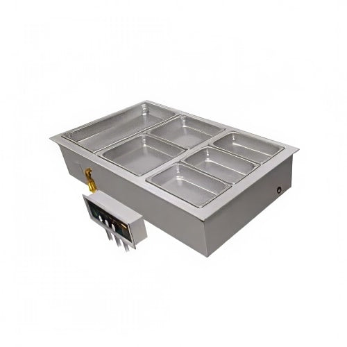 Hatco HWBI-3MA Drop-In Hot Food Well w/ (3) Full Size Pan Capacity, 208v/1ph