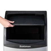 Scotsman CU0715MAX-1 15"W Full Cube Undercounter Ice Machine - 80 lbs/day, Air Cooled, Gravity Drain, 115v