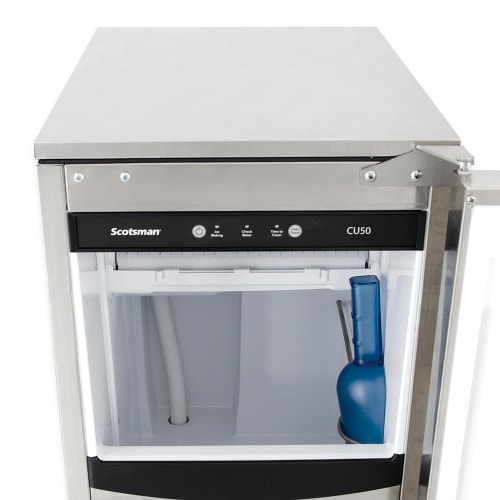 Scotsman CU50GA-1 14 7/8"W Top Hat Undercounter Ice Machine - 64 lbs/day, Air Cooled, Gravity Drain, 115v