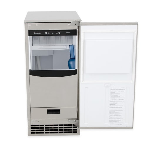 Scotsman CU50PA-1 14 7/8"W Top Hat Undercounter Ice Machine - 64 lbs/day, Air Cooled, Pump Drain, 115v