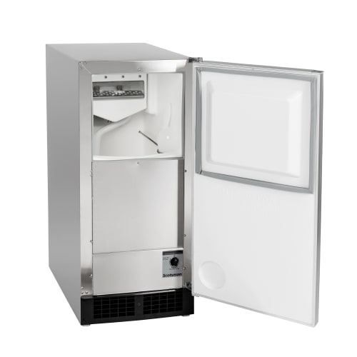 Scotsman DCE33A-1SSD 15"W Top Hat Undercounter Ice Machine - 30 lbs/day, Air Cooled, Gravity Drain, 115v