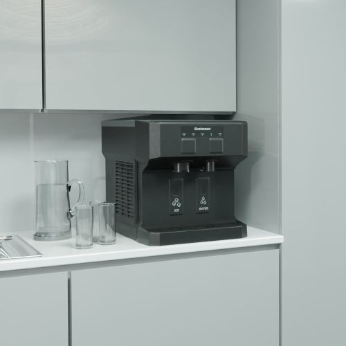 Scotsman HID207AX-1 196 lb Countertop Water & Nugget Ice Dispenser - 7 lb Storage, Cup Fill, Touch-Free Dispensing, 115v