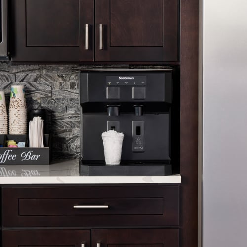 Scotsman HID207AX-1 196 lb Countertop Water & Nugget Ice Dispenser - 7 lb Storage, Cup Fill, Touch-Free Dispensing, 115v