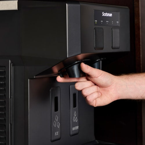 Scotsman HID207AX-1 196 lb Countertop Water & Nugget Ice Dispenser - 7 lb Storage, Cup Fill, Touch-Free Dispensing, 115v