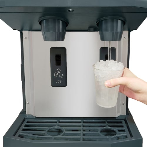 Scotsman HID312ABX-1 260 lb Countertop Water & Nugget Ice Dispenser - 12 lb Storage, Cup Fill, Push-Button Dispense, 115v