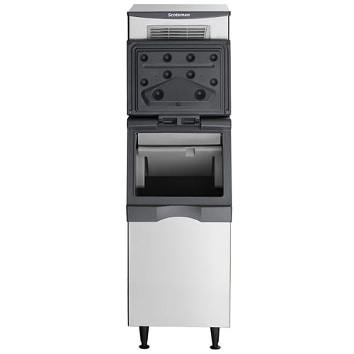 Scotsman NS0422A-1/B322S 420 lb Prodigy Plus® Nugget Ice Machine w/ Bin - 370 lb Storage, Air Cooled, Softer Nugget, 115v