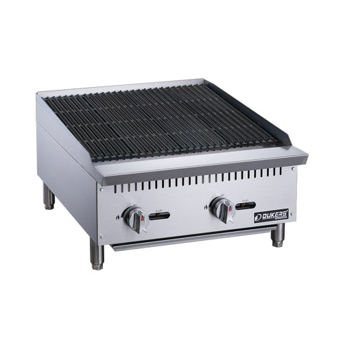 Dukers DCCB24 24" Gas Charbroiler w/ Cast Iron Grates - Convertible