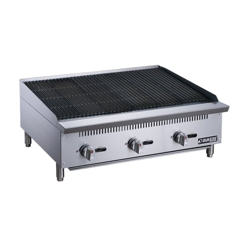Dukers DCCB36 36" Gas Charbroiler w/ Cast Iron Grates - Convertible