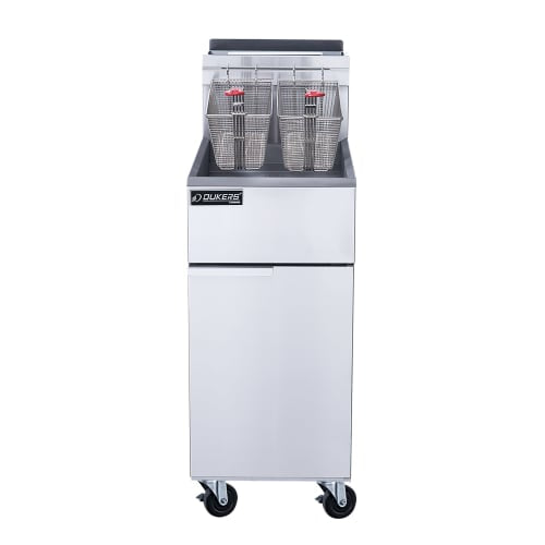 Dukers DCF4-NG Gas Fryer - (1) 50 lb Vat, Floor Model, Natural Gas