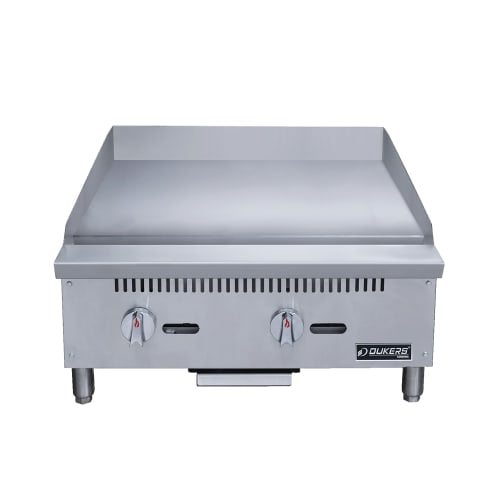 Dukers DCGM24 24" Gas Griddle w/ Manual Controls - 3/4" Steel Plate, Convertible