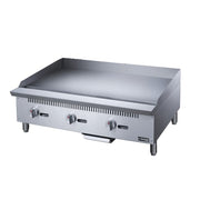Dukers DCGM36 36" Gas Griddle w/ Manual Controls - 3/4" Steel Plate, Convertible