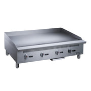 Dukers DCGM48 48" Gas Griddle w/ Manual Controls - 3/4" Steel Plate, Convertible