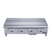 Dukers DCGM48 48" Gas Griddle w/ Manual Controls - 3/4" Steel Plate, Convertible