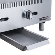 Dukers DCGMA12 12" Gas Griddle w/ Manual Controls - 1" Steel Plate, Convertible