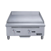 Dukers DCGMA24 24" Gas Griddle w/ Manual Controls - 1" Steel Plate, Convertible