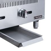 Dukers DCGMA24 24" Gas Griddle w/ Manual Controls - 1" Steel Plate, Convertible
