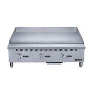 Dukers DCGMA36 36" Gas Griddle w/ Manual Controls - 1" Steel Plate, Convertible