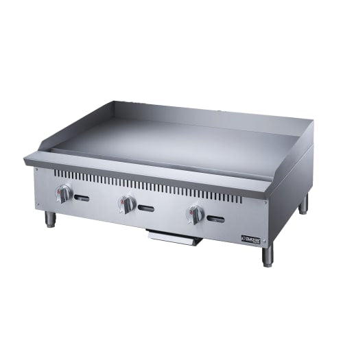 Dukers DCGMA36 36" Gas Griddle w/ Manual Controls - 1" Steel Plate, Convertible
