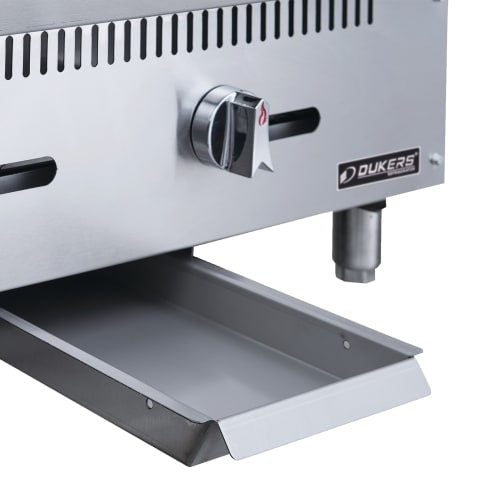 Dukers DCGMA36 36" Gas Griddle w/ Manual Controls - 1" Steel Plate, Convertible