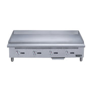 Dukers DCGMA48 48" Gas Griddle w/ Manual Controls - 1" Steel Plate, Convertible