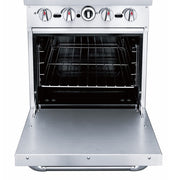 Dukers DCR24-4B 24" 4 Burner Gas Range - Standard Oven, Convertible