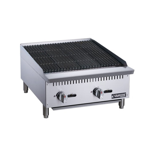 Dukers DCRB24 24" Gas Charbroiler w/ Cast Iron Grates - Convertible
