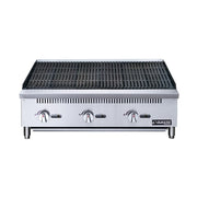 Dukers DCRB36 36" Gas Charbroiler w/ Cast Iron Grates - Convertible