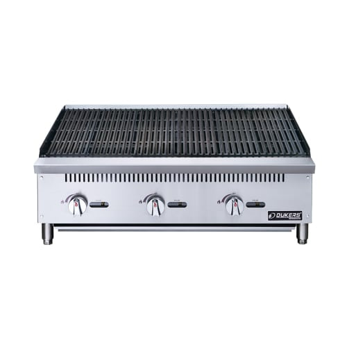 Dukers DCRB36 36" Gas Charbroiler w/ Cast Iron Grates - Convertible