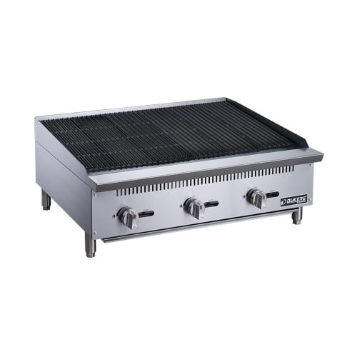 Dukers DCRB36 36" Gas Charbroiler w/ Cast Iron Grates - Convertible