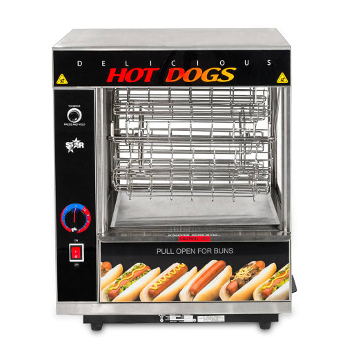 Star 175CBA Hot Dog Broiler w/ 36 Franks & 32 Buns Capacity, 120v