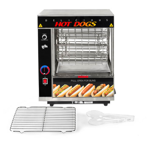 Star 175CBA Hot Dog Broiler w/ 36 Franks & 32 Buns Capacity, 120v